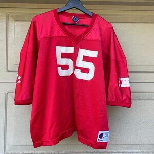 VTG 90s Champion Junior Seau #55 AFC Pro Bowl Jersey XXL Boxy